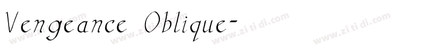 Vengeance Oblique字体转换